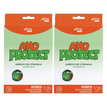 2 Adesivo Repelente Natural Citronela Amo Protect