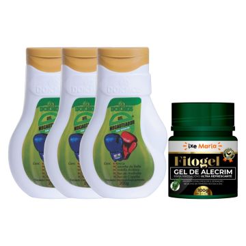Kit Alívio para Dor Muscular: 3 Gel de Arnica Nocauteador + Fitogel Alecrim 