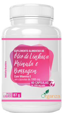 Óleo de Linhaça Primula e Borragem Organza Alimentos 027