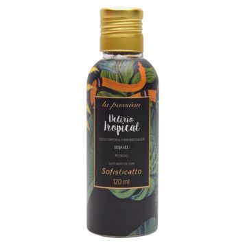 Óleo para Massagem Sexy Beijável Delírio Tropical Pêssego