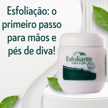 Kit Esfoliante Mãos e Pés Lizza Derm + 2 Loção Milagroso Delima