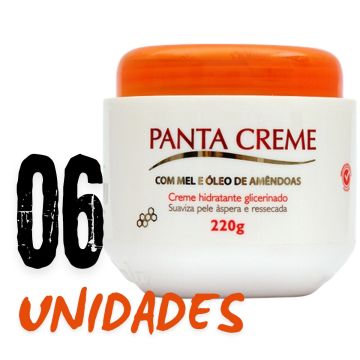 Kit 6 Hidratante Panta Creme Hidratação Profunda 220g 