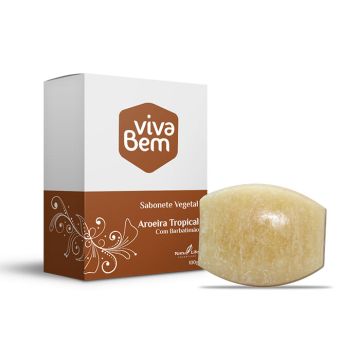 Sabonete Vegetal Aroeira Tropical com Barbatimão Viva Bem Natu Life 134