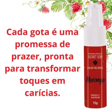 Lubrificante Íntimo A Base De Água Secret Sexy + Calda Bejável Secret Sexy Morango + Pomado Fogo do Dragão Original