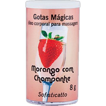 Óleo Corporal Morango com Champanhe Gotas Mágicas Sofisticatto 1574 1