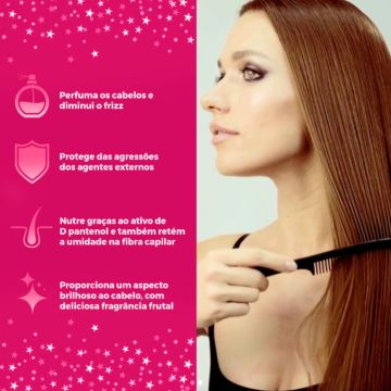 2 Perfume Capilar Brilho das Estrelas Com D-Pantenol e Doador de Brilho Sofisticatto 110ml