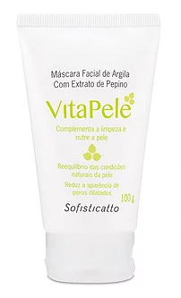 Máscara Facial de Argila com Extrato de Pepino VitaPele Sofisticatto 1953 1