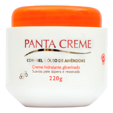 Panta Creme Hidratante Glicerinado Panta Cosmética Pote 220g