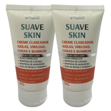 2 Creme Clareador Axilas, Virilhas, Coxas e Bumbum  Suave Skin Suave Fragrance