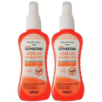 2 Spray Repelente contra insetos Bem Estar Abelha Rainha 120 mL