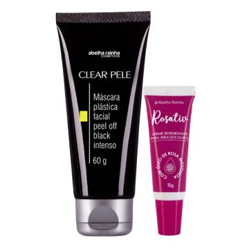 Máscara Peel Off Black Intenso Clear Pele  + Creme Regenerador Contorno dos Olhos Rosativ