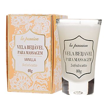 Vela Beijável para Massagem Vanilla La Passion Sofisticatto 2429