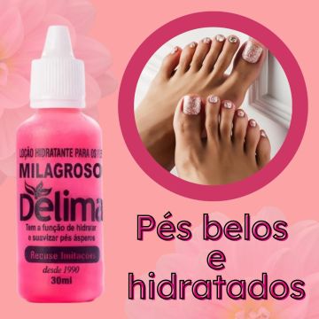 Kit 3 Loção Delima Milagroso para Tratamento de Rachaduras nos Pés
