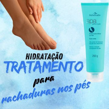 Kit 1 Spa para os Pés Creme para Afinar os Pés 250 g + 1 Dermopés Creme Para Hidratar e Afinar os Pés 130 g  