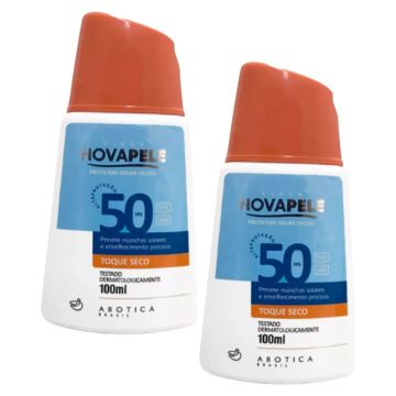 Kit 2 Protetor Solar Nova Pele 50 FPS Proteção UVA/UVB
