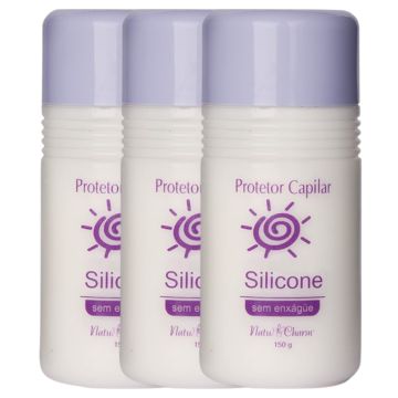 Protetor Capilar Silicone Natu Charm - 3 Unidades