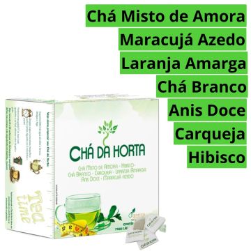 3 Cha da horta Sachê - Caixa com 15 Unidades