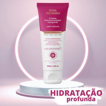 Creme Harmonizador Corporal Antissinais 120g Rosa Selvagem