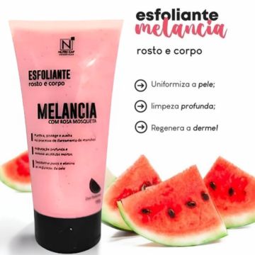 Esfoliante Corporal Melancia + Hidratante Corporal Bubbaloo Chiclé Mania