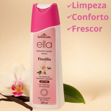 Sabonete Líquido Íntimo Ella Vanilla Higiene Feminino (2 unidades)