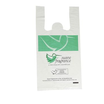Sacola Plástica Branca Suave Fragrance Ref. 7119