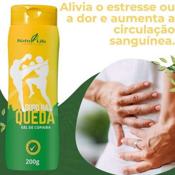 2 Gel Massageador Duro na Queda com Óleo de Copaíba 200g Natulife