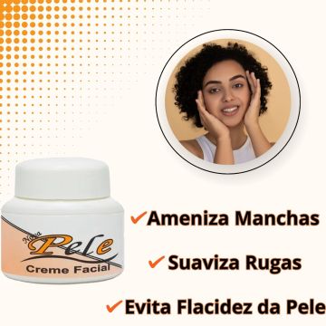 Máscara Facial Black Peel Off Clear Pele + Creme Clareador Nova Pele + Protetor Solar Nova Pele 50 FPS