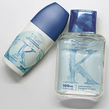 Kit Deo Colônia + Desodorante Roll-on Suave Fragrance K Ref. 8043