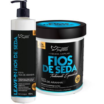 Kit Máscara Capilar + Leave In Suave Fragrance Fios de Seda 