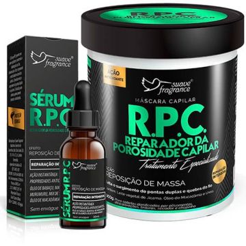 Kit Máscara Capilar 900 g + Sérum Capilar R.P.C. Reparador da Porosidade Suave Fragrance 8112 1