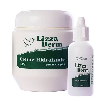 Lizza Derm Loção + Creme Hidratação Profunda Para Os Pés