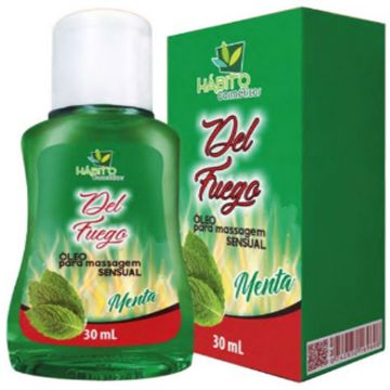 Del Fuego Menta Óleo para Massagem Sensual Hábito 0999