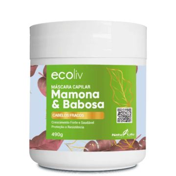 Máscara Capilar Mamona & Babosa Ecoliv Natu Life 612