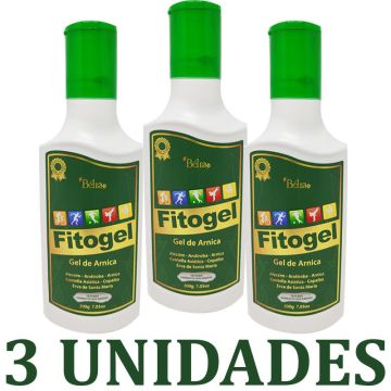 Kit 3 Fitogel Gel de Arnica 10 Ervas Bélia 200g