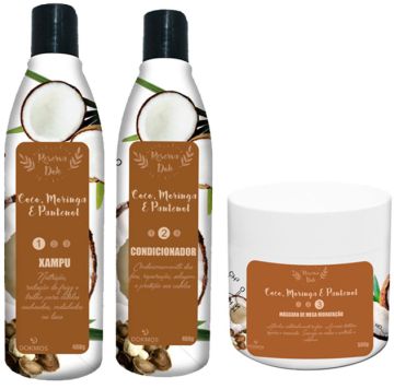 Kit Capilar Coco, Moringa e Pantenol Dokmos 5351