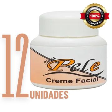Kit 12 Creme Nova Pele Facial Clareador 25g