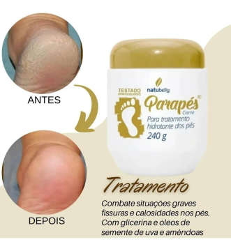 Creme Hidratante para os Pés Parapés Natubelly 0405
