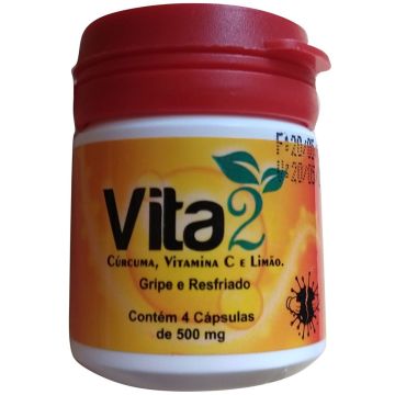 Vita2 Cúrcuma, Vitamina C E Limão - Xô Sintomas